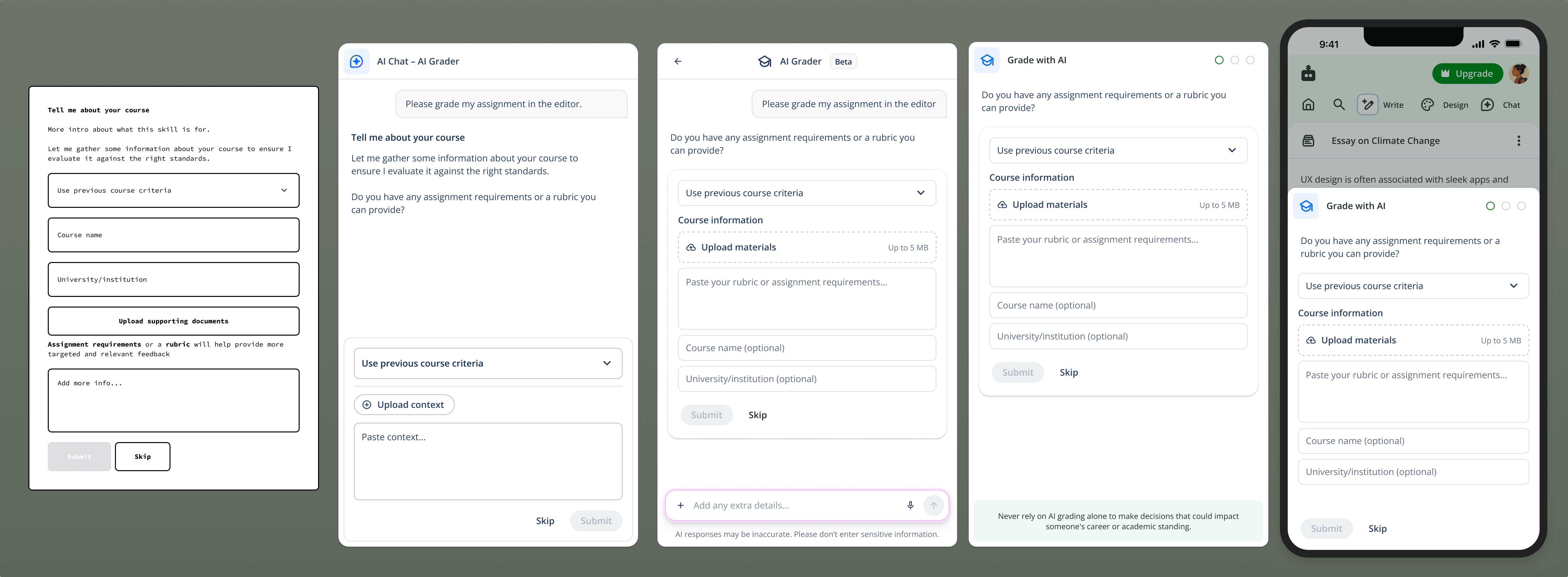The evolution of the clarifying questions flow